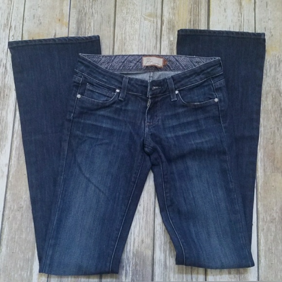 PAIGE Laurel Canyon Size 24 Dark Wash Jean - Picture 2 of 3